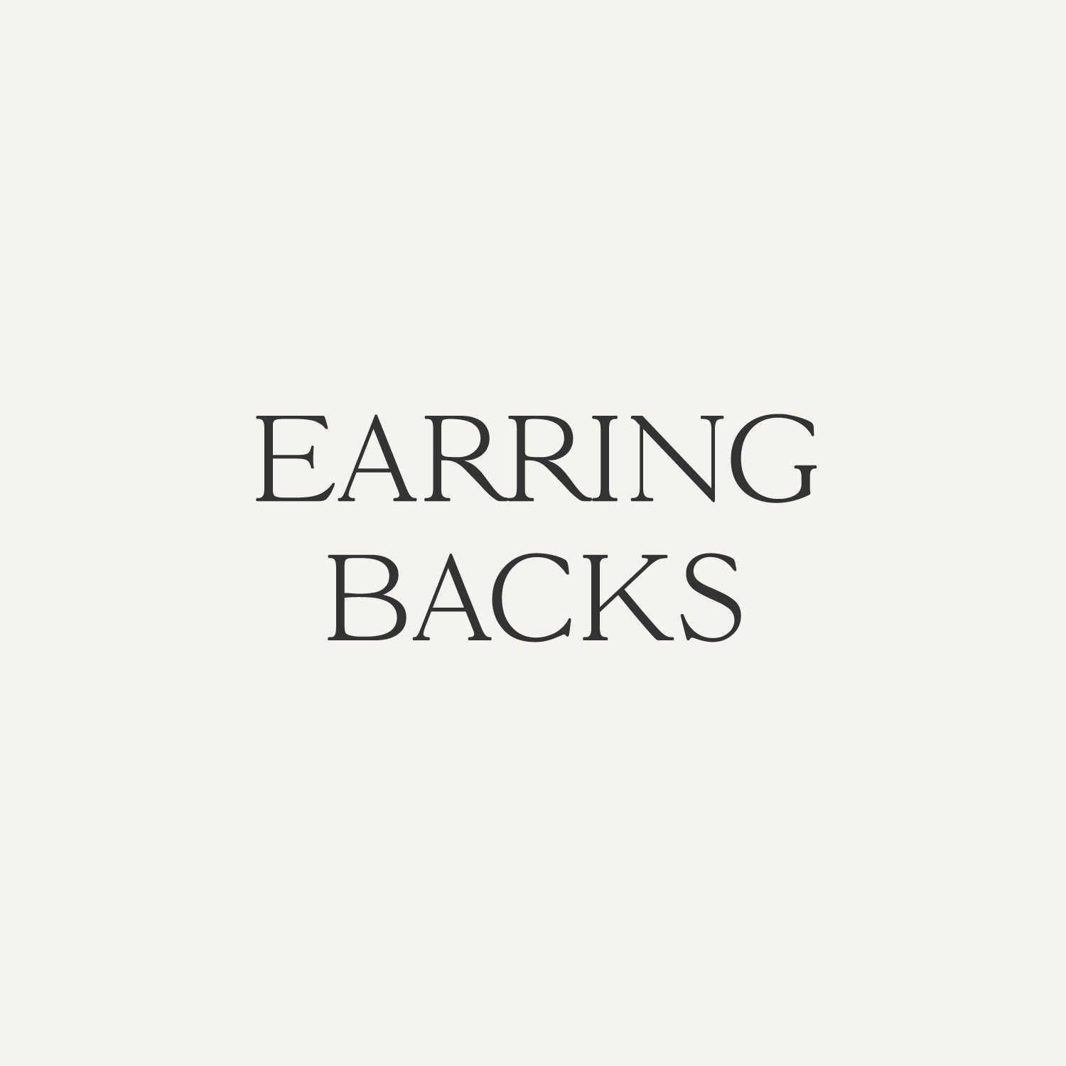 EARRING BACKS – SARARTH