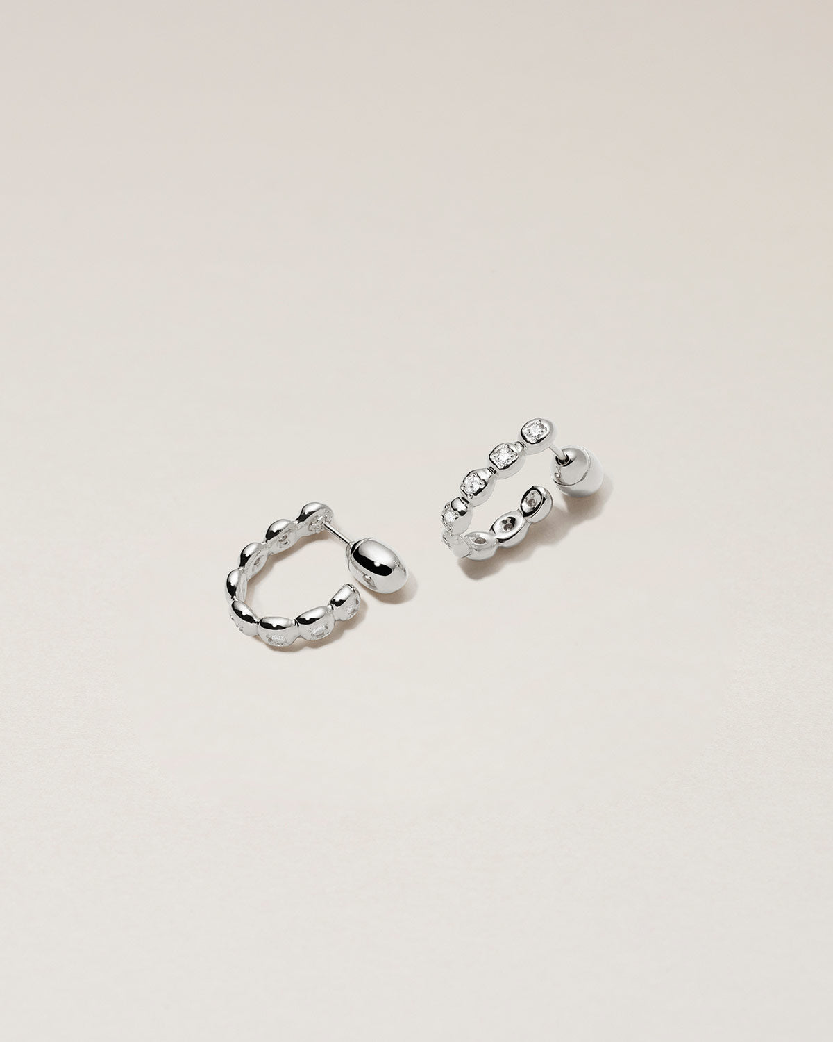 HOOP PIERCED EARRINGS - PURE SILVER 999 – SARARTH