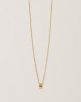 MOISSANITE LIGHT SQUARE PENDANT - K24P