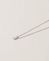 MOISSANITE LIGHT SQUARE PENDANT - PURE SILVER 999