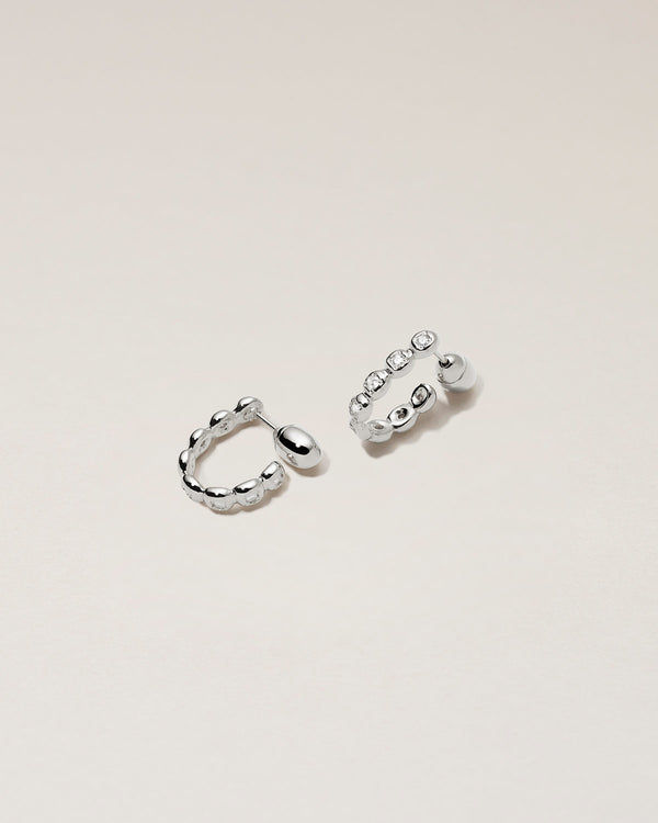 HOOP PIERCED EARRINGS - PURE SILVER 999