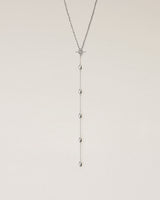 SEED LARIAT NECKLACE - PURE SILVER 999
