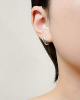 LIGHT PIERCED EARRINGS - PURE SILVER 999