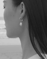 DROP PIERCED EARRINGS - PURE SILVER 999