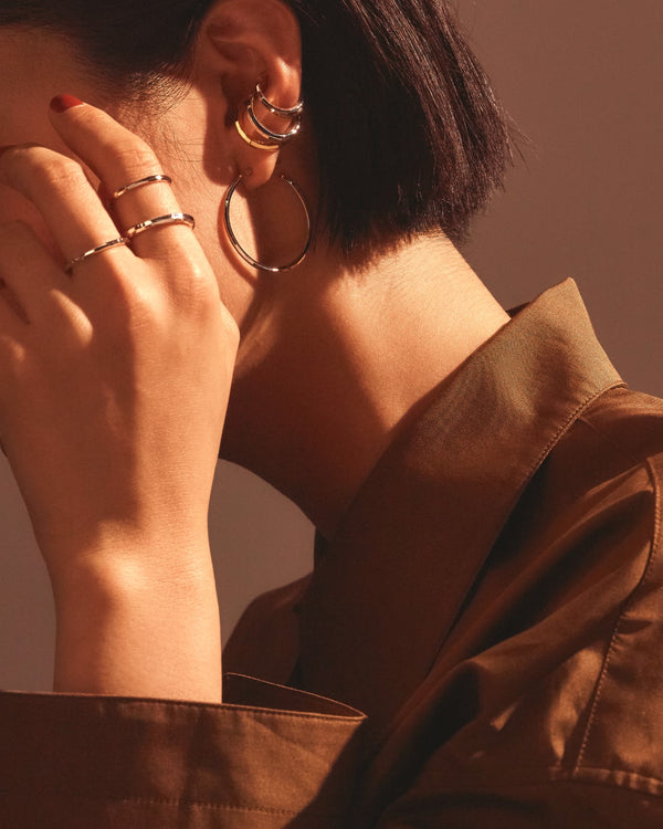 HOOP PIERCED EARRINGS Ⅲ - K24P