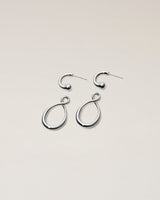 DROP PIERCED EARRINGS - PURE SILVER 999