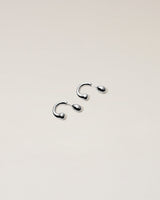 DROP PIERCED EARRINGS Ⅰ - PURE SILVER 999