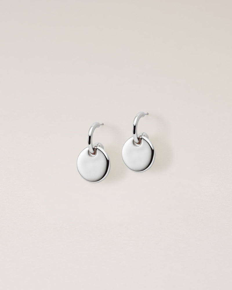 DROP PIERCED EARRINGS  - PURE SILVER 999