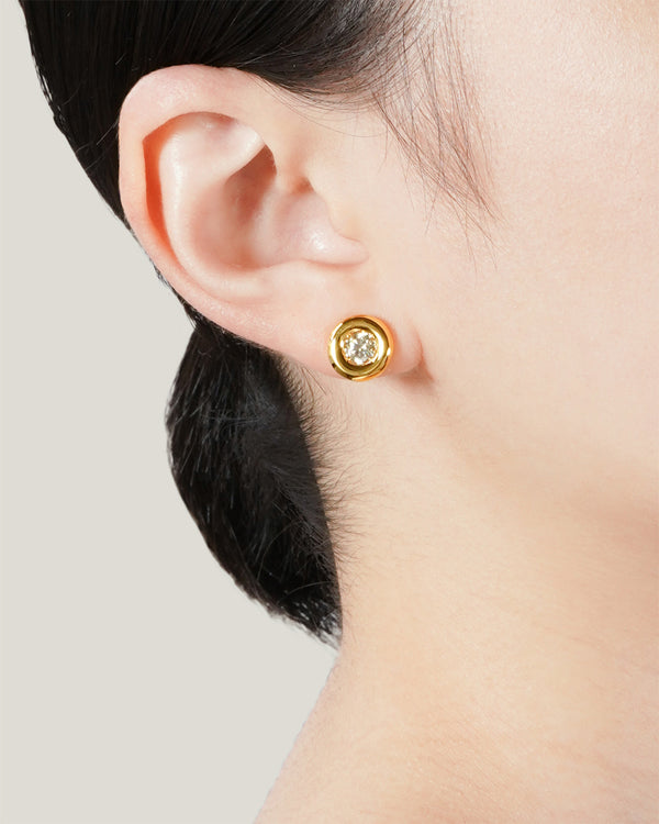 CIRCLE PIERCED EARRINGS - K24P