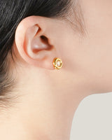 CIRCLE PIERCED EARRINGS - K24P