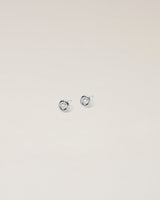 CIRCLE PIERCED EARRINGS - PURE SILVER 999