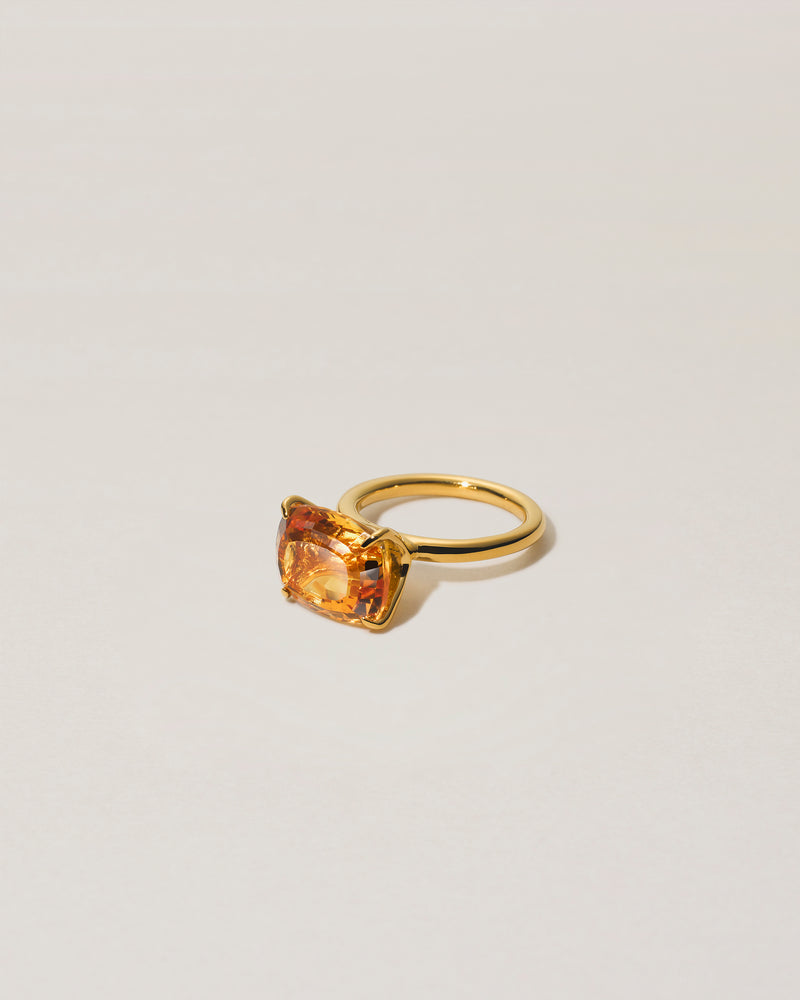 CITRINE SQUARE RING - K24P