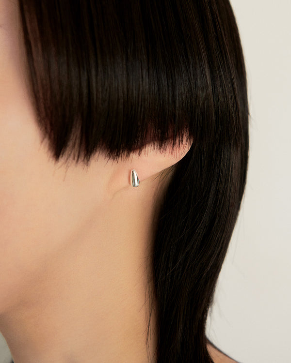 STUD PIERCED EARRING Ⅰ - PURE SILVER 999