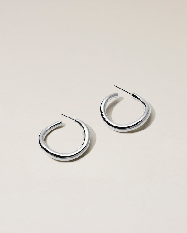 SWAY PIERCED EARRINGS Ⅱ - PURE SILVER 999