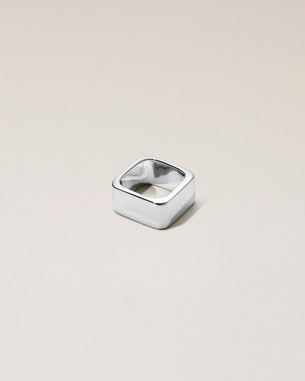 CUBE RING - PURE SILVER 999
