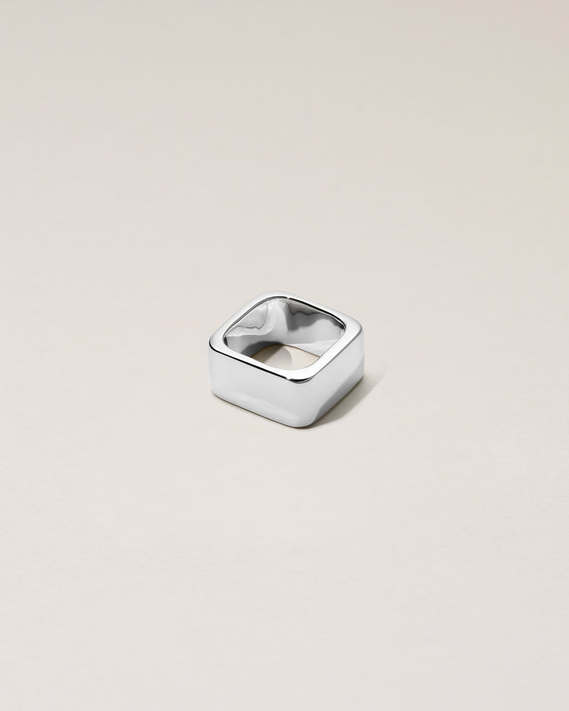 CUBE RING - PURE SILVER 999