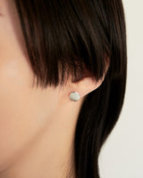 COIN STUD PIERCED EARRING - PURE SILVER 999