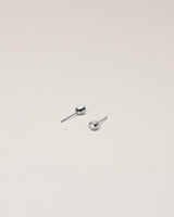 STUD PIERCED EARRINGS - PURE SILVER 999