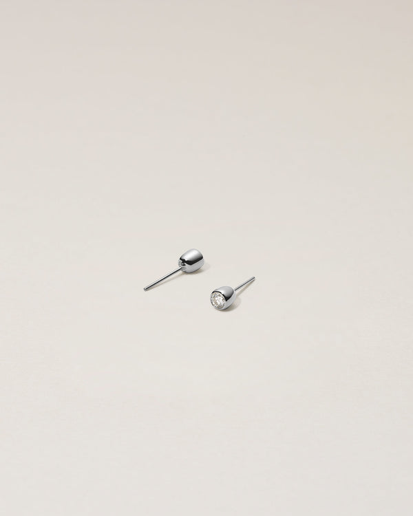 STUD PIERCED EARRINGS - PURE SILVER 999