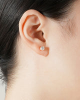 STUD PIERCED EARRINGS - PURE SILVER 999