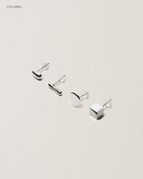 STUD PIERCED EARRING - PURE SILVER 999