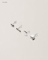STUD PIERCED EARRING Ⅱ - PURE SILVER 999