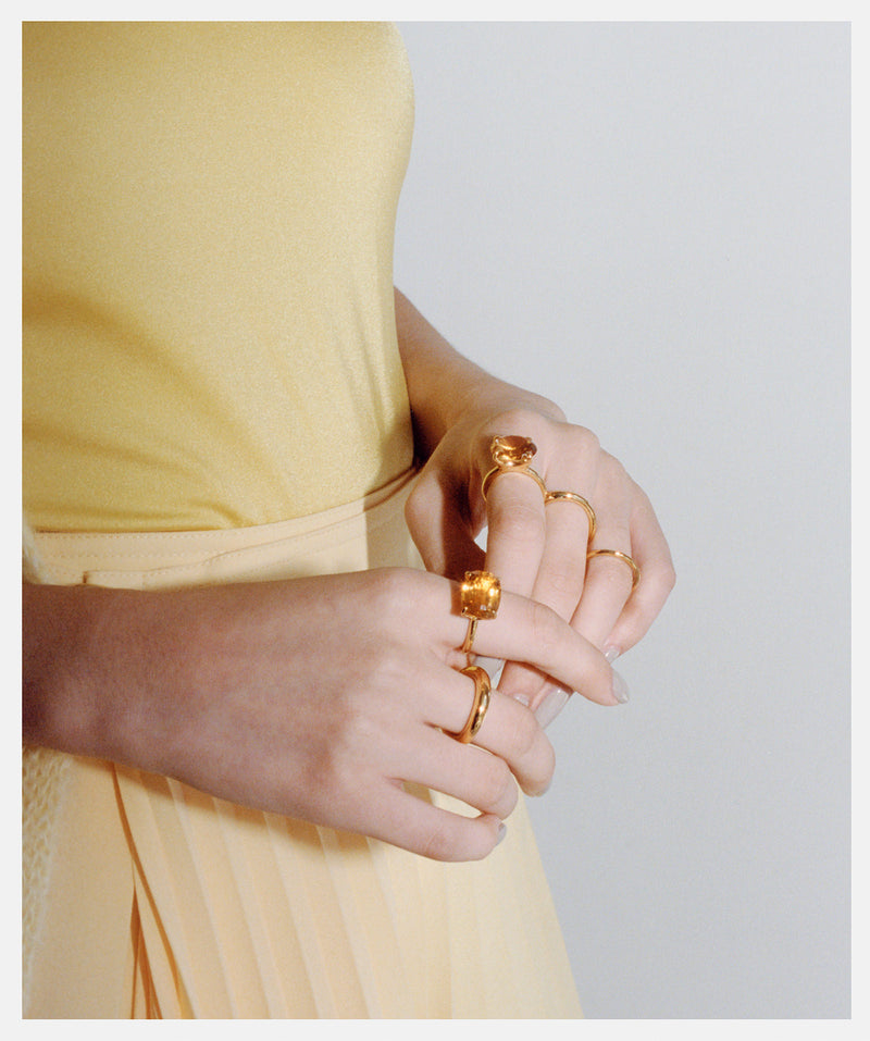 CITRINE OVAL RING - K24P