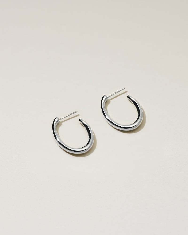 O PIERCED EARRINGS Ⅱ - PURE SILVER 999