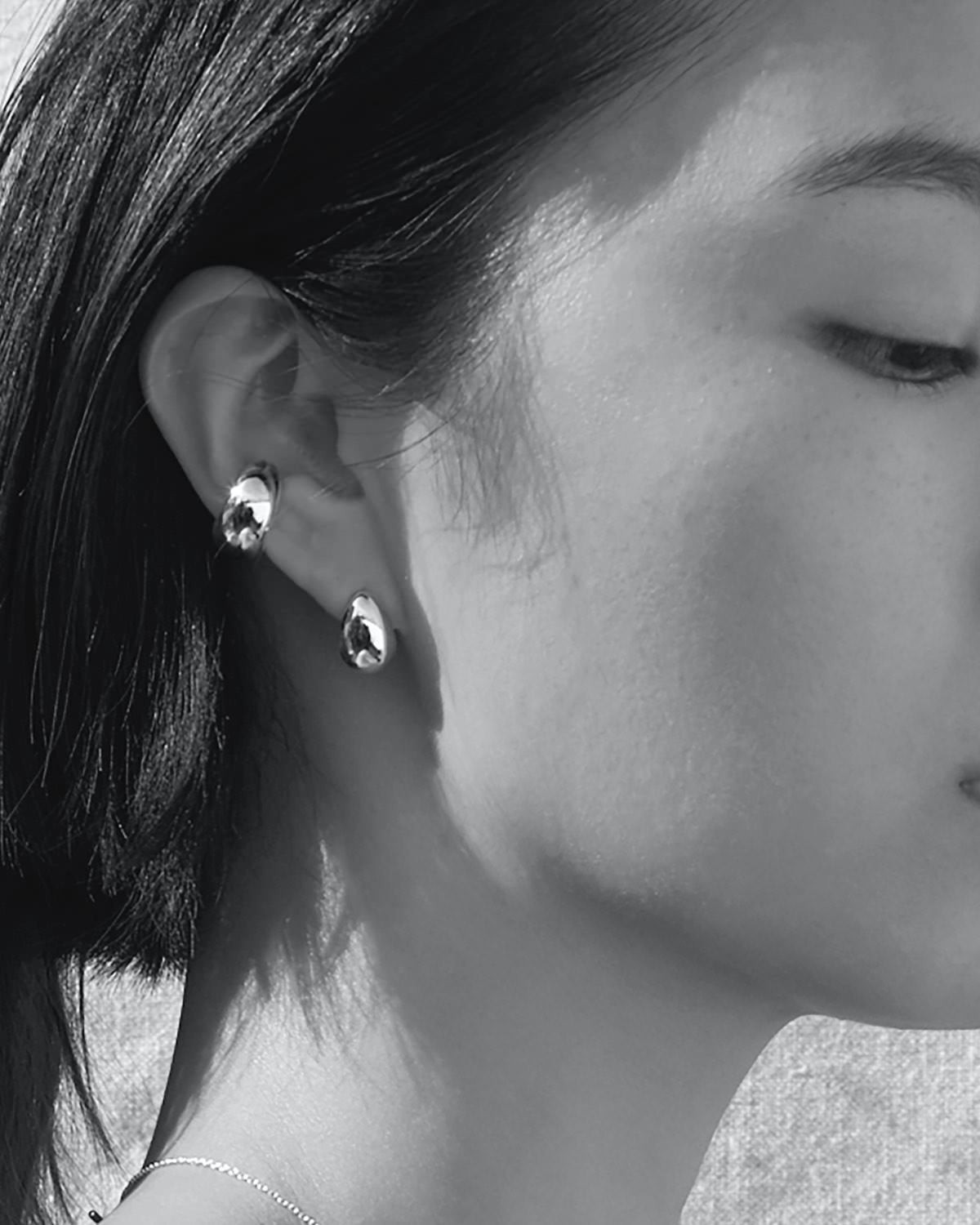 PIERCED EARRINGS Ⅰ - PURE SILVER 999 – SARARTH